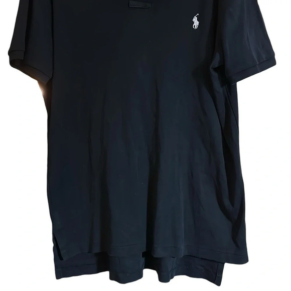 Polo by Ralph Lauren Black Short Sleeve Polo Shirt Size Large - Picture 4 of 7